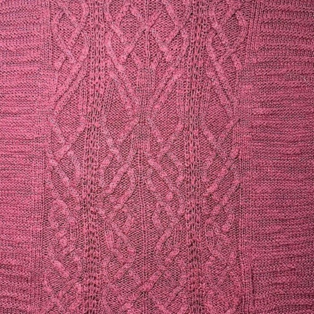 Mossimo Sweater Women Size Xs Purple Cable Knit L… - image 3